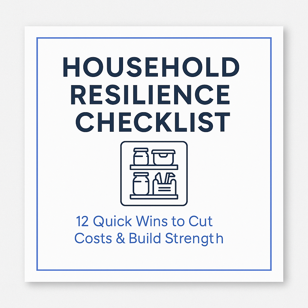 Household Resilience Checklist cover preview